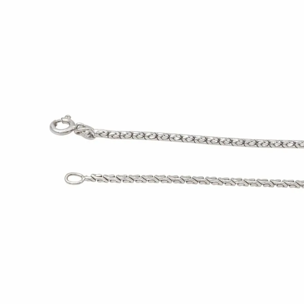 Collier Pendentif Or blanc Saphir