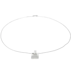 Collier Pendentif Or blanc Diamant