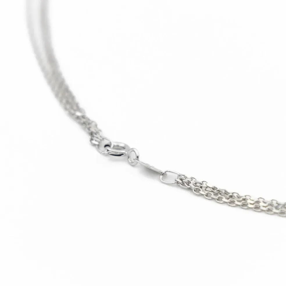 Collier Pendentif Or blanc Diamant