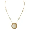 Collier Pendentif Or jaune Opale