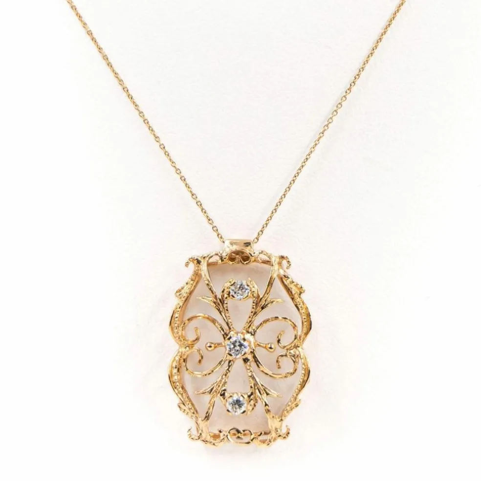 Collier Pendentif Or jaune Diamant