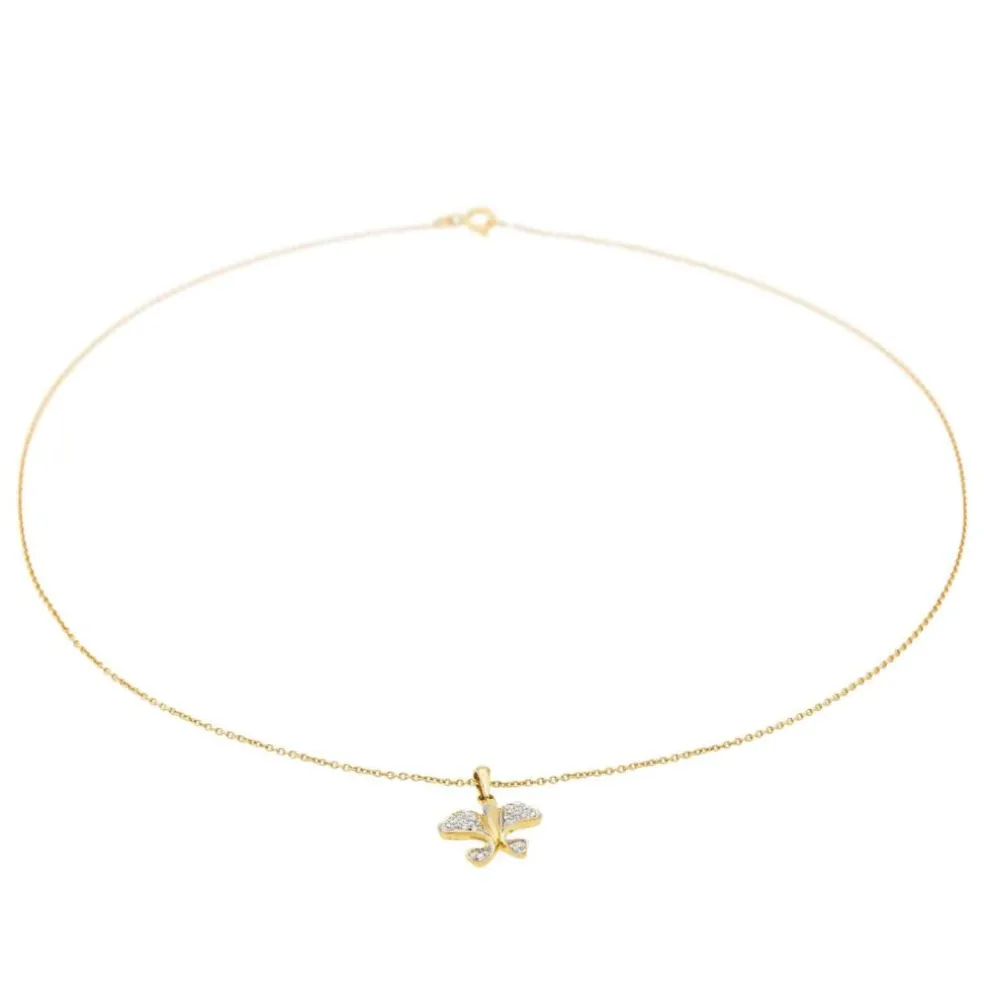 Collier Pendentif Or jaune Diamant