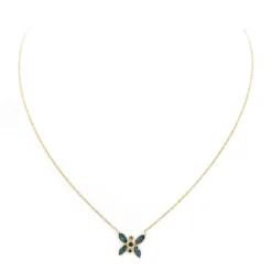 Collier Pendentif Or jaune Saphir