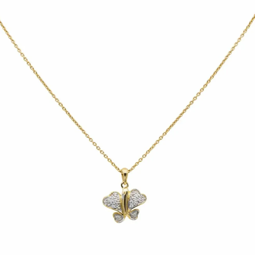Collier Pendentif Or jaune Diamant