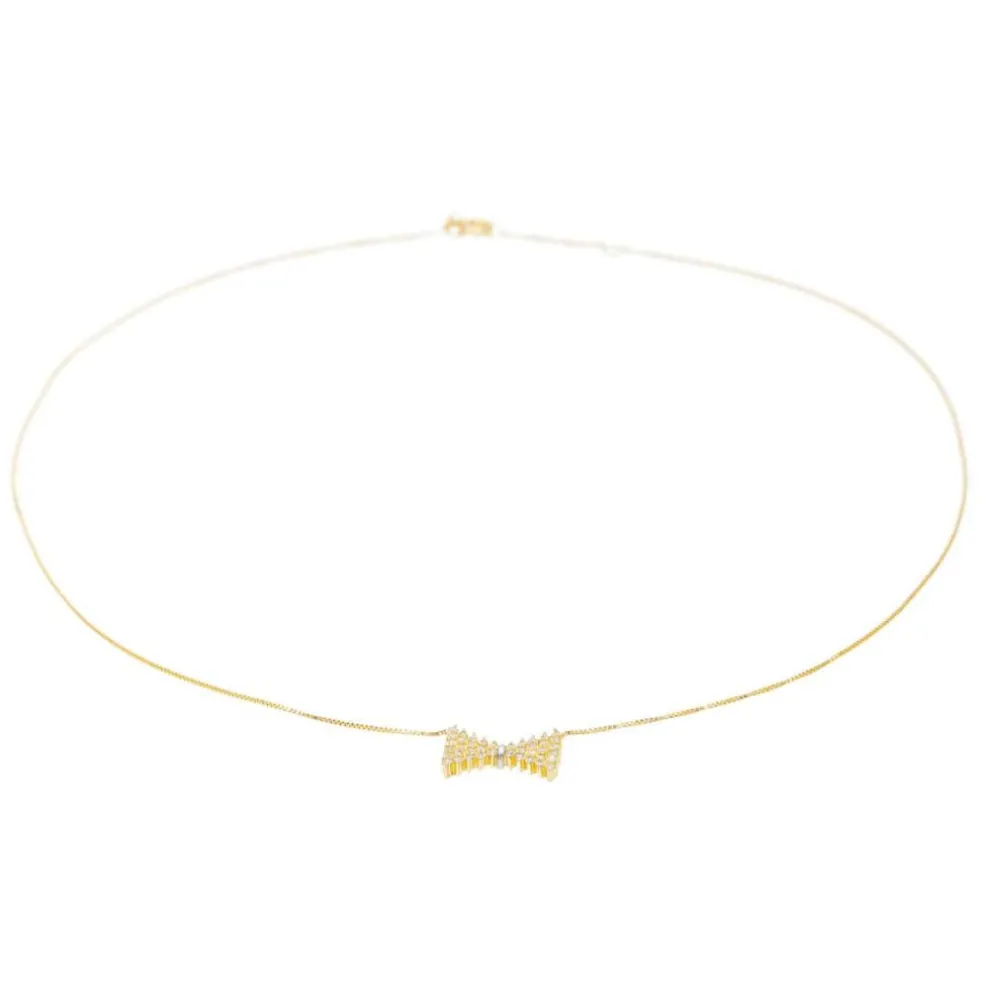 Collier Pendentif Or jaune Diamant