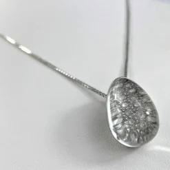 Collier Pendentif Pavage Diamants Or blanc