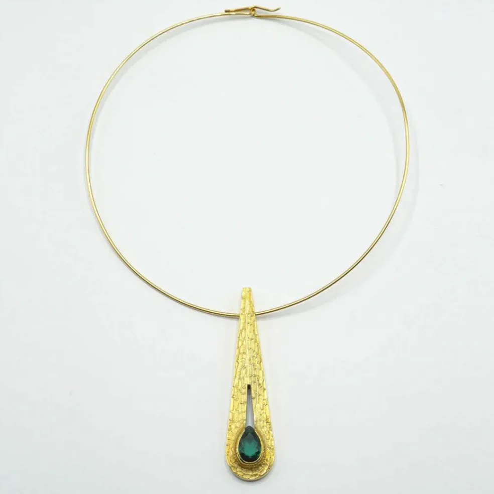 Collier pendentif tourmaline Bent Gabrielsen