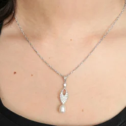Collier Perle Diamants