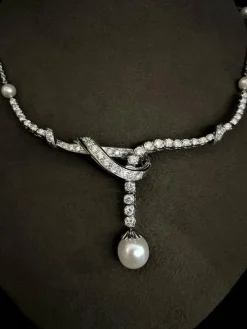 Collier Perle Diamants