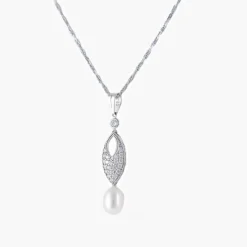 Collier Perle Diamants