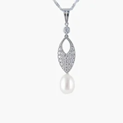 Collier Perle Diamants