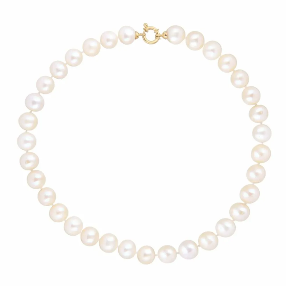 Collier Perle 11mm Or Jaune 18 Carats