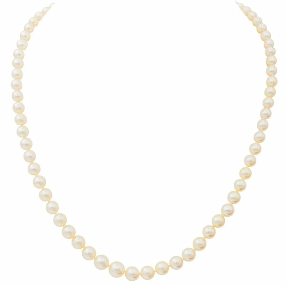Collier Perle Or blanc Perle, Diamant
