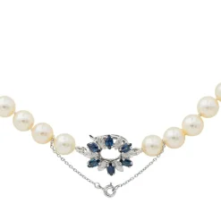 Collier Perle Or blanc Perle