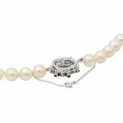 Collier Perle Or blanc Perle