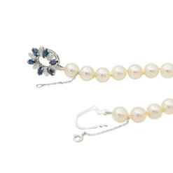 Collier Perle Or blanc Perle