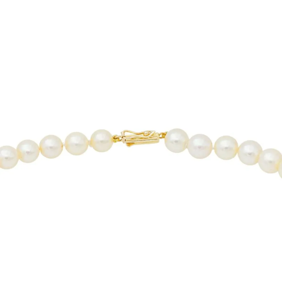 Collier Perle Or jaune Saphir, Diamant