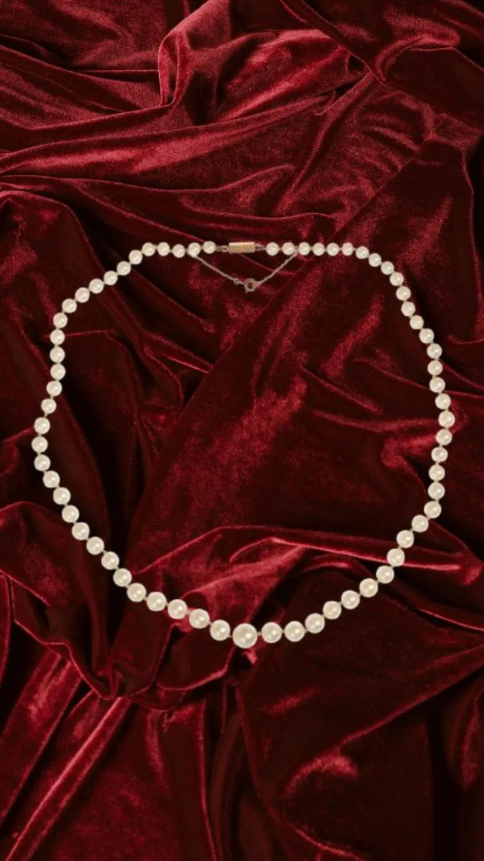 Collier Perles 40 cm Or Jaune 18 Carats