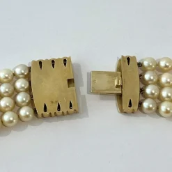 Collier perles 4 rangs