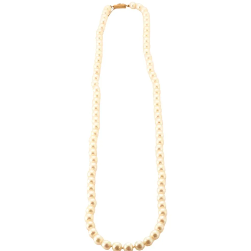 Collier Perles Akoya fermoir Or