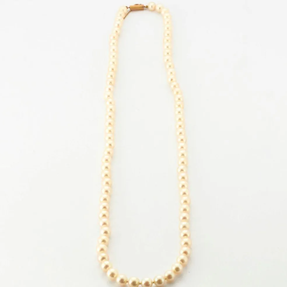 Collier Perles Akoya fermoir Or