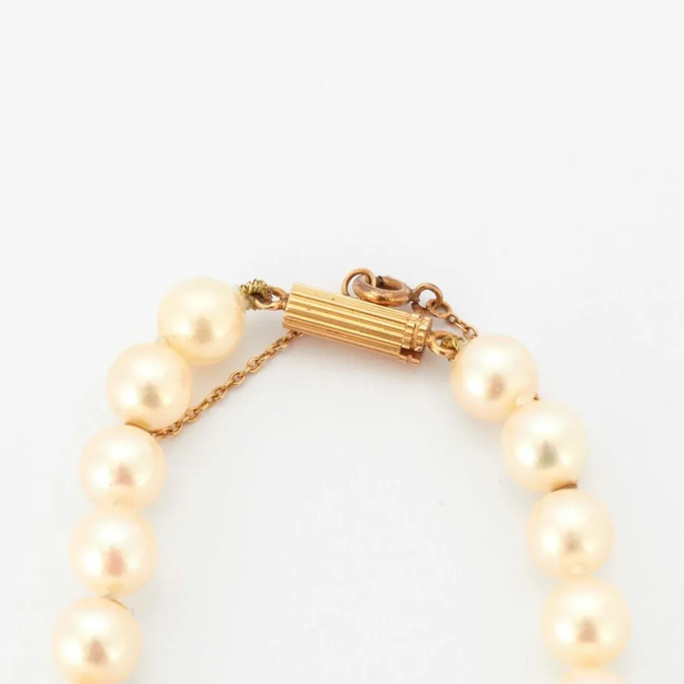 Collier Perles Akoya fermoir Or