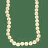Collier Perles Akoya or jaune