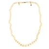 Collier perles Choker, fermoir or jaune