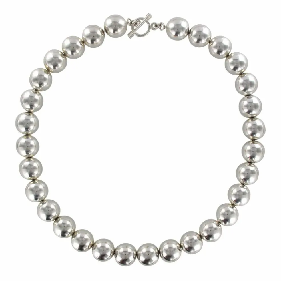 Collier perles d'argent
