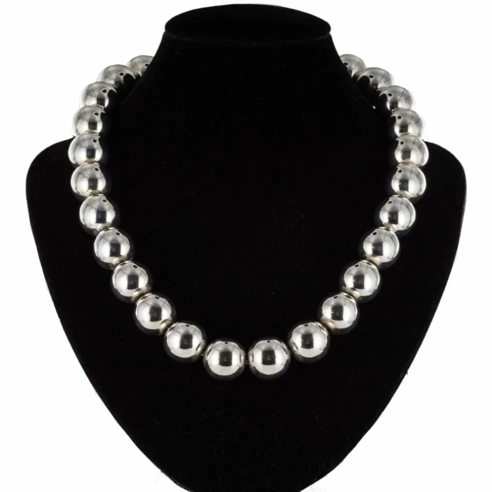 Collier perles d'argent