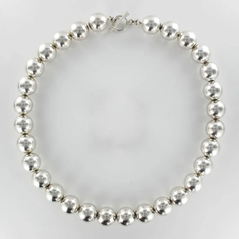 Collier perles d'argent
