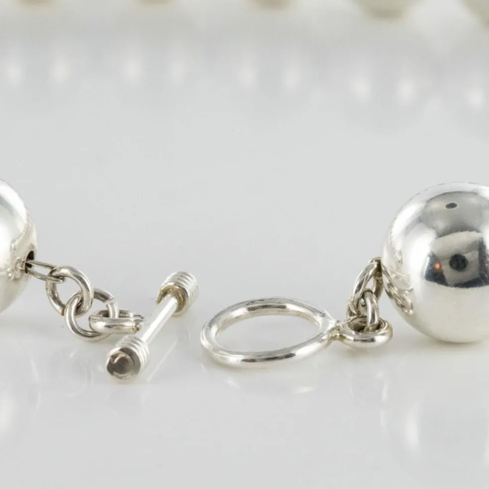 Collier perles d'argent