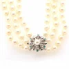 Collier perles de culture trois rangs