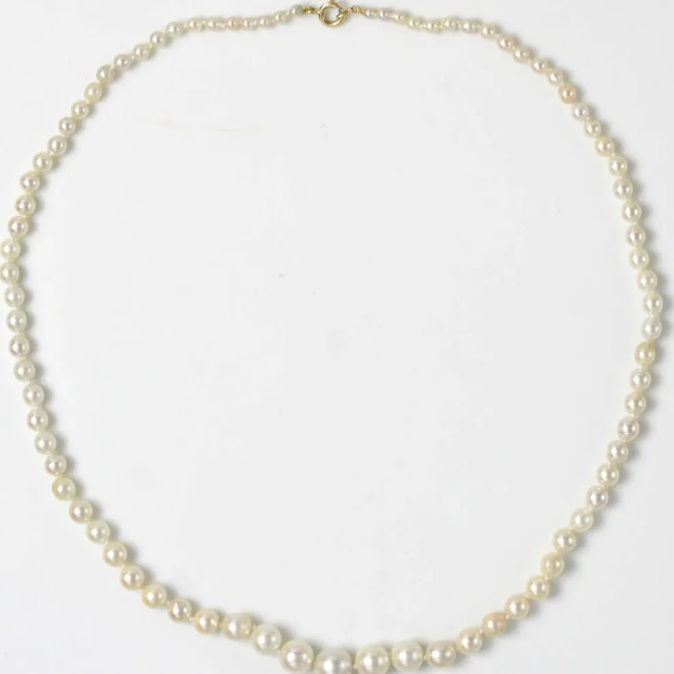 Collier perles de culture en chute