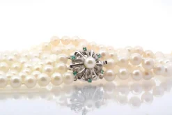 Collier perles de culture trois rangs