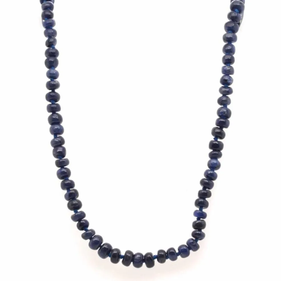 Collier perles de saphirs
