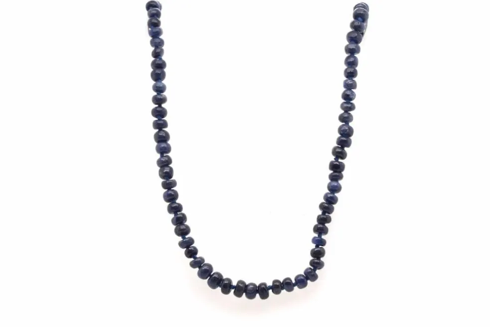 Collier perles de saphirs