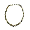 Collier perles des mers du Sud fermoir boule platine et diamants