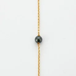 Collier Perles D'hématite Or Jaune