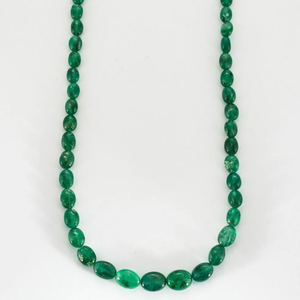 Collier perles d’Émeraudes et or jaune