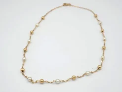 Collier perles et or jaune