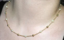Collier perles et or jaune