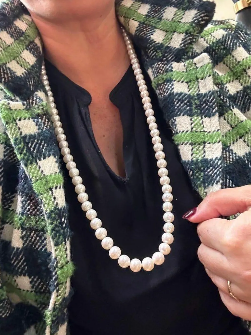 Collier Perles Or