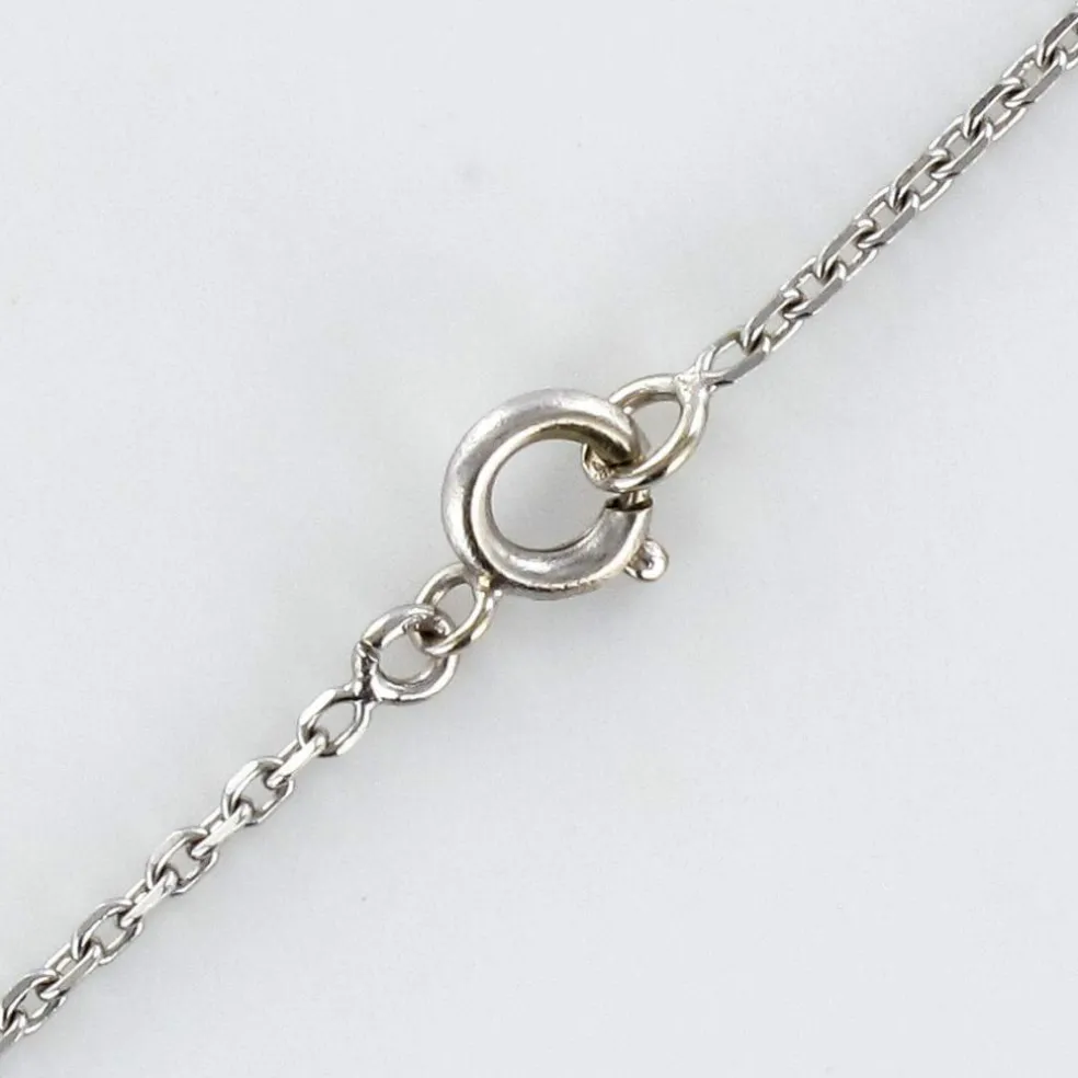 Collier pierre de lune saphirs diamants