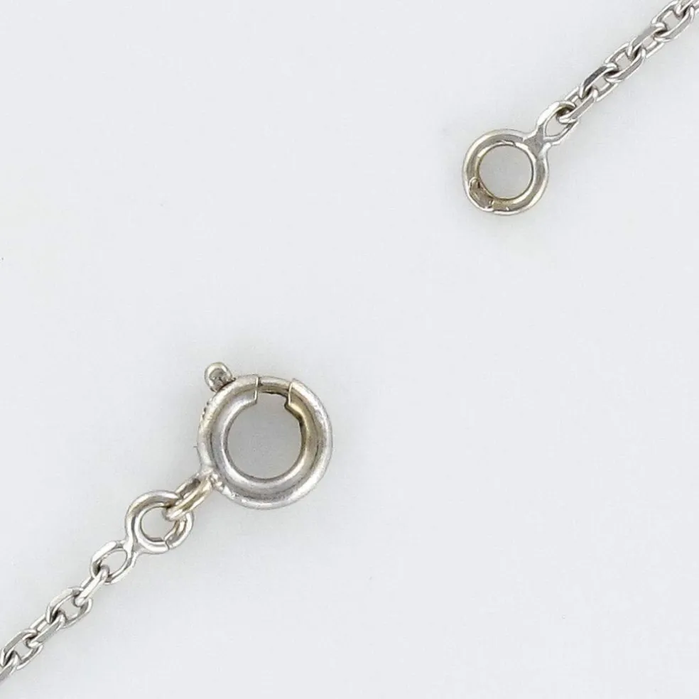 Collier pierre de lune saphirs diamants