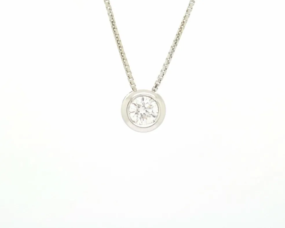 Collier point lumineux 0,60 ct