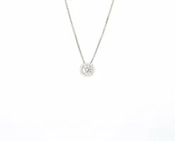 Collier point lumineux 0,60 ct