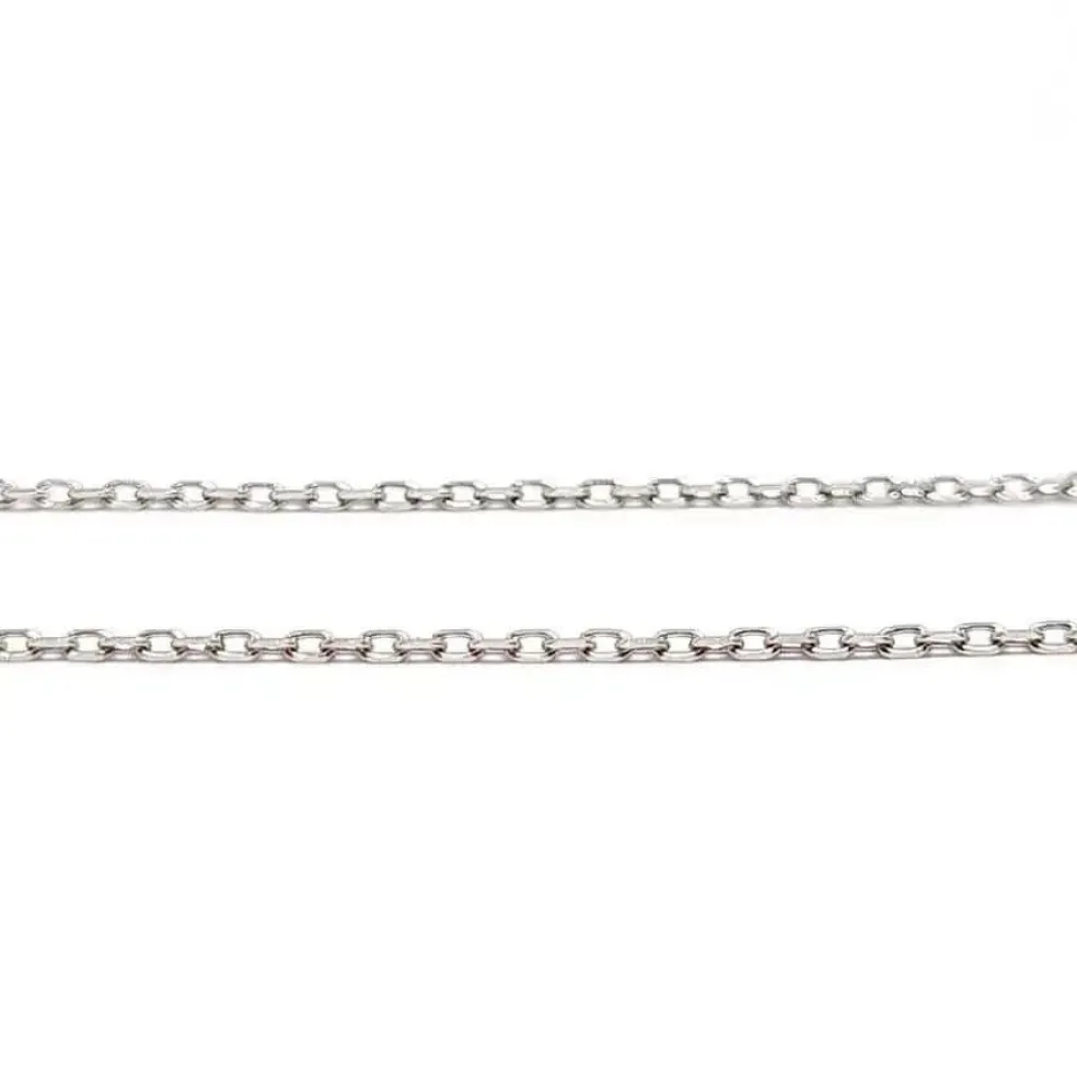 Collier poire diamants or blanc