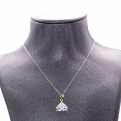Collier "POISSON" Or bicolore Diamants