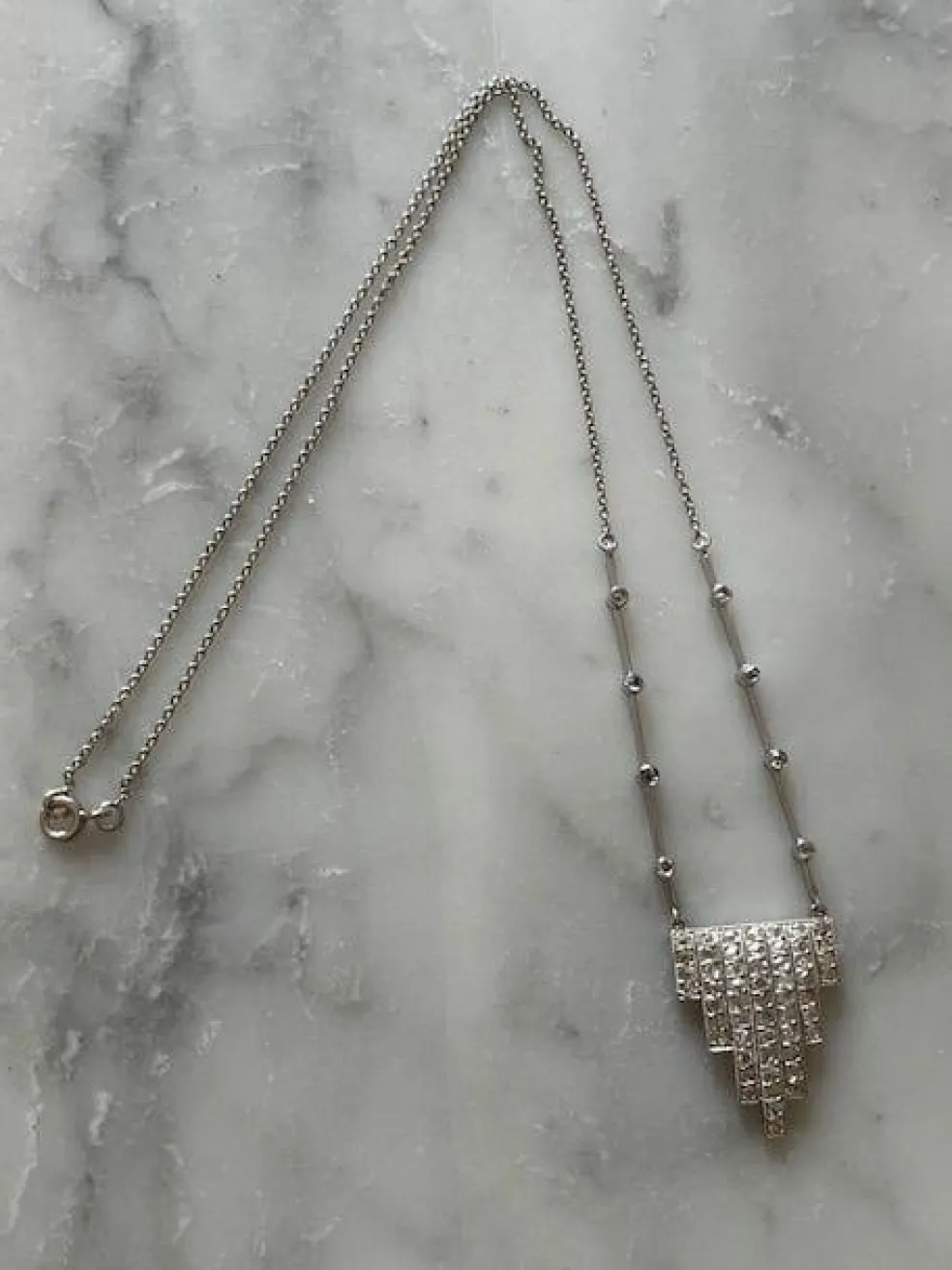 Collier époque Art Déco, diamants